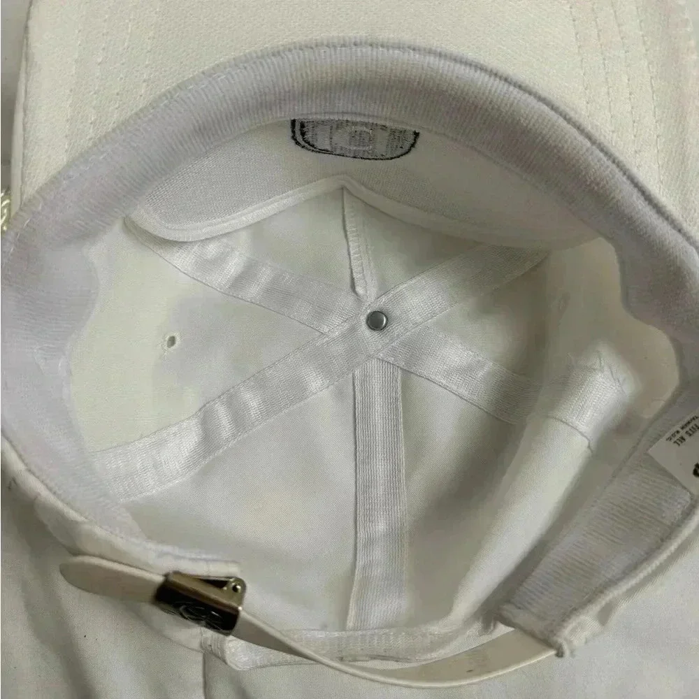 Vintage ICI White Rope Hat Cap Snap Back Trucker Hat Sportcap